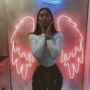 LAYERED ANGEL WINGS NEON SIGN