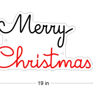 MERRY CHRISTMAS NEON SIGN 2024 new size