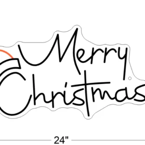 MERRY CHRISTMAS NEON SIGN new size